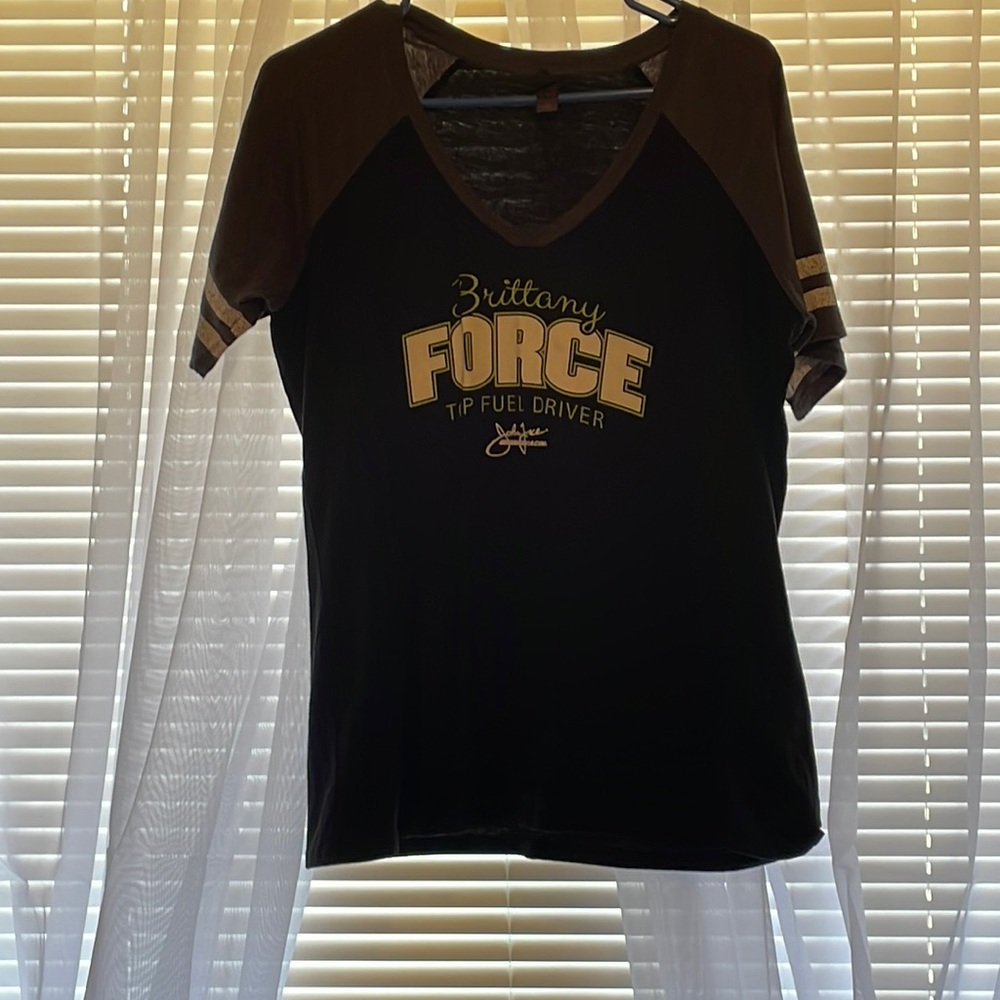 Brand new Brittney Force t shirt. Size large.